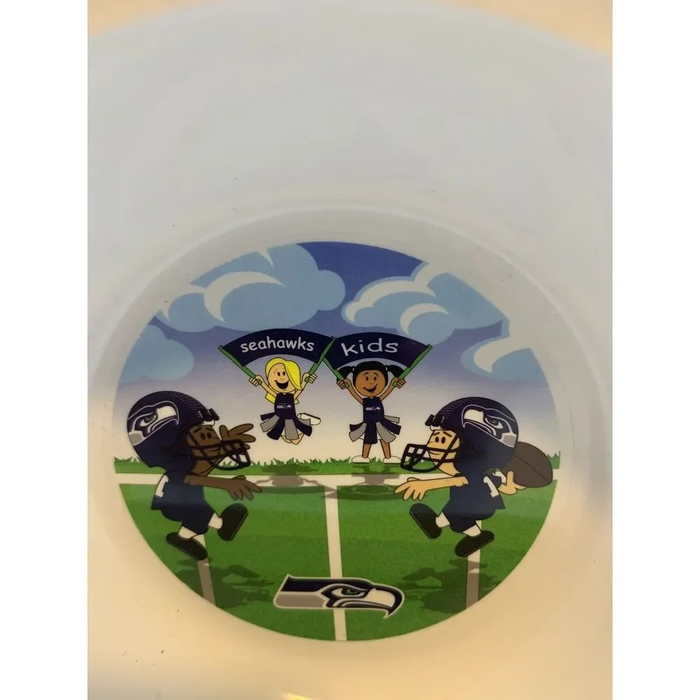 NFL Seattle Seahawks Child's Plate And Bowl Set NFL‎ kids Officially Licensed